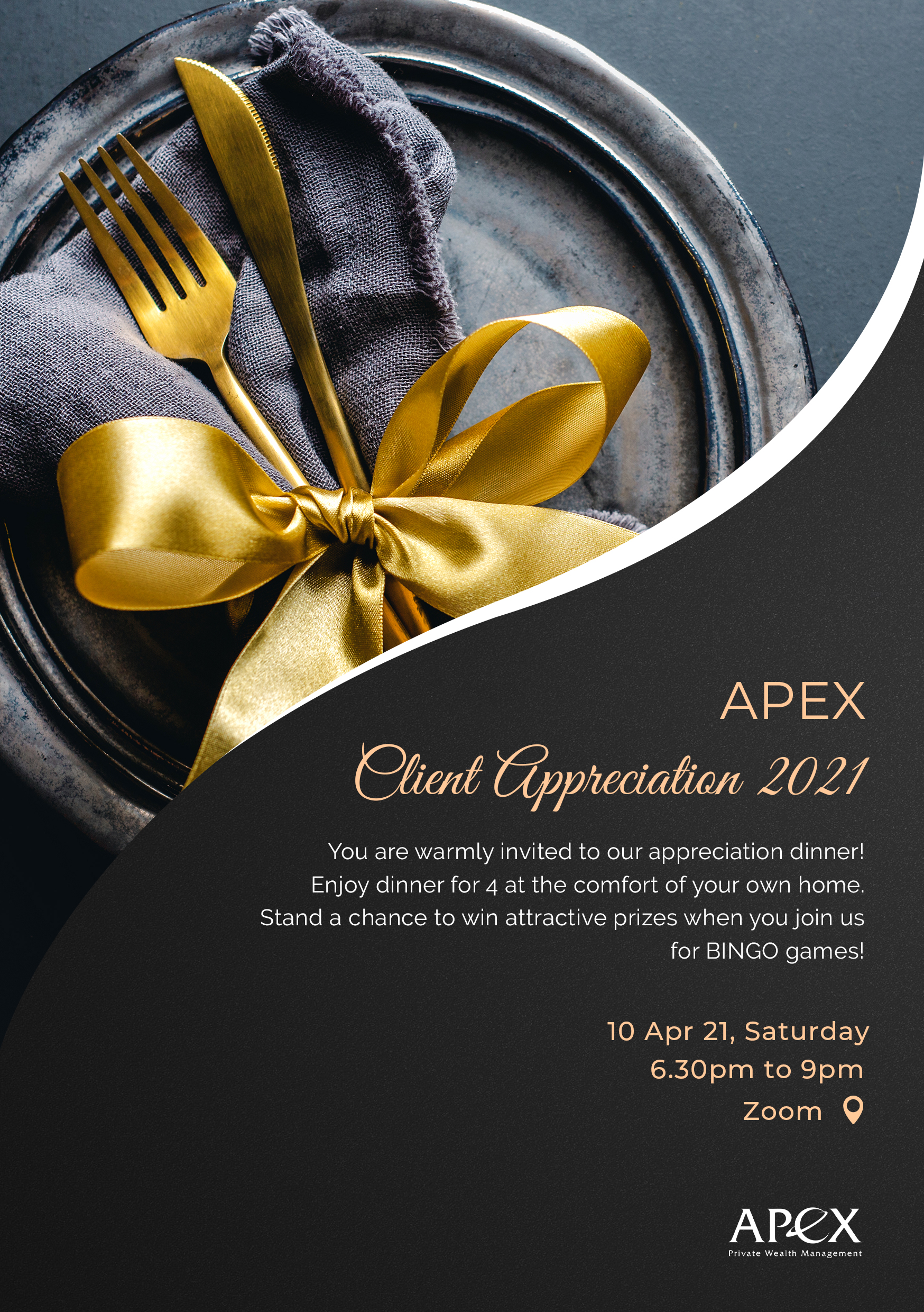 Apex Client Appreciation Dinner 10 Apr 2021 Apex Wealth Management
